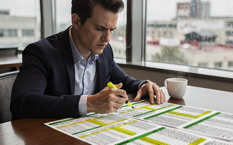 Formkurve eines Rennpferdes in der Analyse