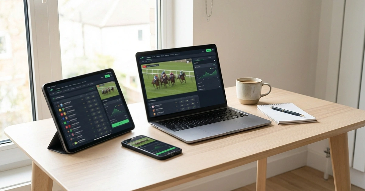 Moderne Wettplattformen für Pferderennen auf verschiedenen Geräten