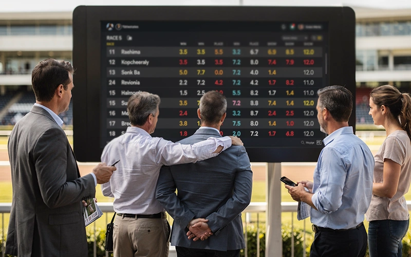 Schematische Darstellung des Totalisator-Poolsystems